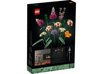 Set LEGO Icons Flower Bouquet 10280, seri Botanicals, dekorativ, shumëngjyrësh