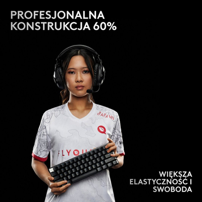 Tastierë Logitech Pro X 60 Lightspeed GX Brown (920-011911), e zezë