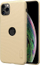 Këllëf telefoni Nillkin Super Frosted Shield për iPhone 11 Pro Max, plastikë e fortë, hapje për logo, ngjyrë gold