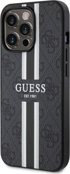 Futrollë Guess GUHMP13XP4RPSK për iPhone 13 Pro Max, MagSafe, hardcase, e zezë