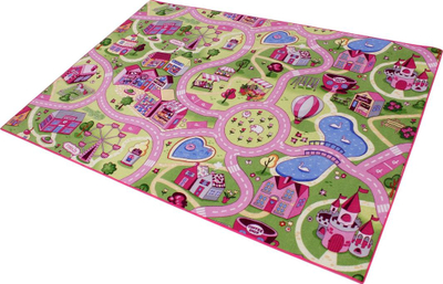 Tapet për fëmijë Sweet Town, 140x200 cm, rozë