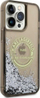 Kllausë telefoni Karl Lagerfeld Liquid Glitter RSG, për iPhone 14 Pro Max, transparente me korniza të zeza