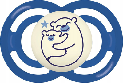 Cuclë MAM Silicone Pacifier, 16+ mujsh, silikon, blu
