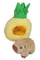 Lodër pelushi capybara me shtëpi fruti, 20cm, MIX ngjyrash