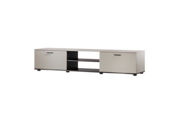 Kabinet TV Cama Meble SOHO 180x43x37 cm, cashmere dhe i zi