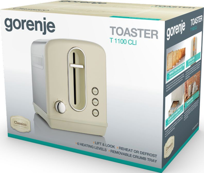 Toster Gorenje, 1100 W, i hirtë