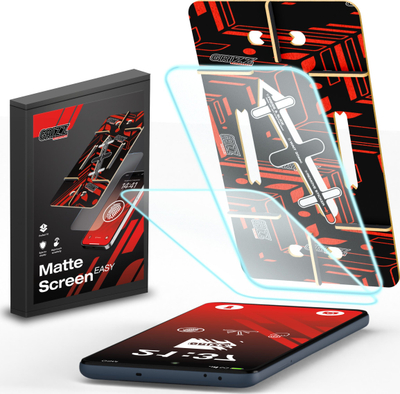 Заштитна фолија за екран Grizz MatteScreen Easy за Samsung Galaxy A35, 2 парчиња, анти-гребење, мат