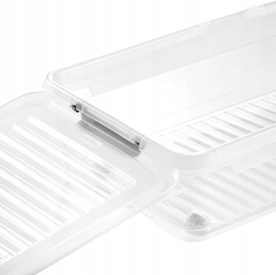 Kuti poshtë shtratit Keeeper Leo, 33L, me rrota, transparente