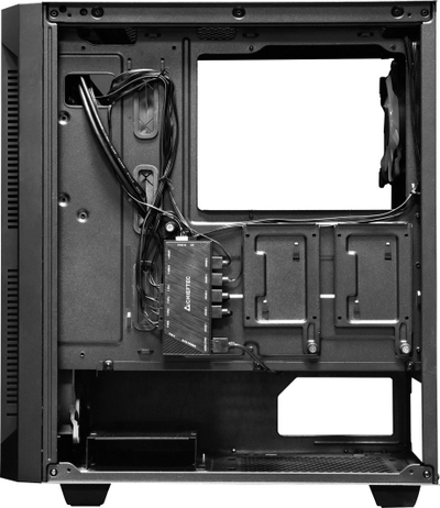 Kasë Chieftec Hunter GS-01B-OP, e zezë