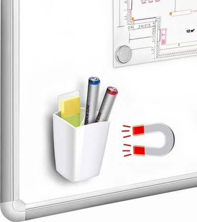Mbajtëse magnetike për filxhan PBS Connect, 95x75x75 mm, e bardhë