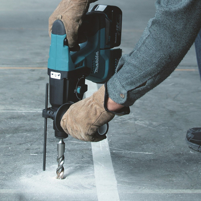 Çekiç-sharrë pa kabllo Makita DHR243 18V LXT, brushless, SDS Plus, me bateri