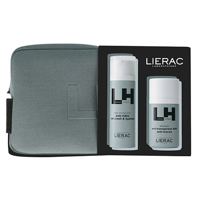 Set Emulsion anti-rrudhë 50 ml + Deodorant anti-djersë 50 ml + Çantë kozmetike Lierac