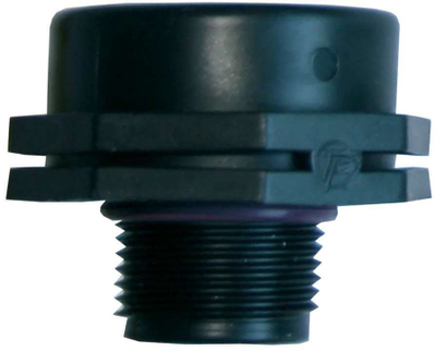 Reduktim me O-ring Forte, 1" M x 3/4" F, plastikë, i zi