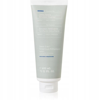 Pastrues fytyre Korres Olympus Tea Detox Toning, emulsione 3 në 1, 400ml