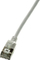 Kabllo rrjeti LogiLink Slim, Cat6a, 1 m, gri