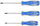 Shurubdeste King Tony TORX T15 14231510, 4.0×250 mm, blu gri