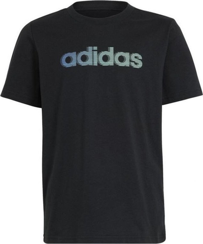 Bluzë sportive fëmijësh adidas Lin GT Tee Jr IB9138, e zezë