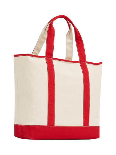 Çantë plazhi Tommy Hilfiger mTH5020, e kuqe/bezhë