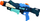 Pistoletë me uj Leantoys Water Gun, 1000 ml, rreze 8 m, blu