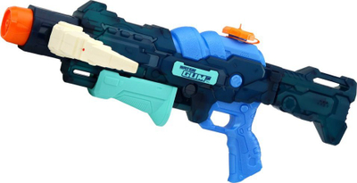 Pistoletë me uj Leantoys Water Gun, 1000 ml, rreze 8 m, blu