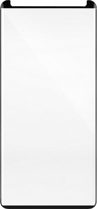 Xham mbrojtës X-One 4D për Samsung Galaxy S20 Ultra, mbyll krejt ekranin, rri mirë me çfarëdo kapaku, i zi
