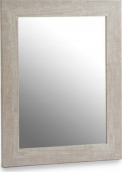 Pasqyrë muri Crystal Grey Wood, polistiren, 39 x 49 cm, gri natyrale