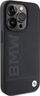 Mbulesë lëkure BMW Hot Stamp për iPhone 15 Pro Max 6.7", TPU, e zezë
