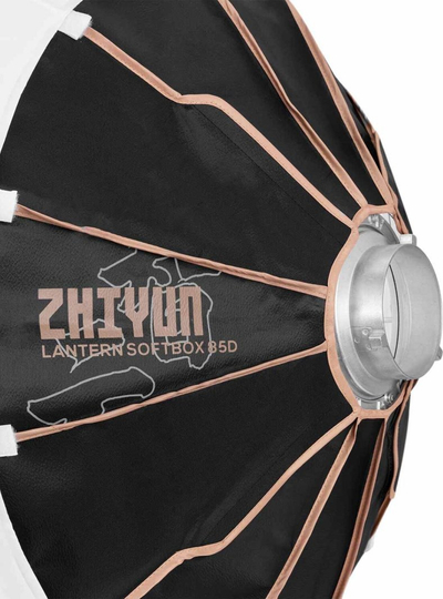 Softbox fener për studio Zhiyun Lantern 85D, diametër 85cm, montim Bowens, i bardhë