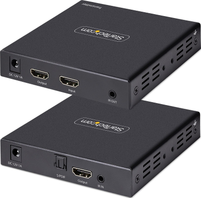 Zgjatës HDMI StarTech 4K70IC EXTEND HDMI, 4K 60Hz, PoC, i zi