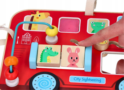 Lodër edukative Lelin Motor Skills Board, për foshnje 1+, shumëngjyrëshe