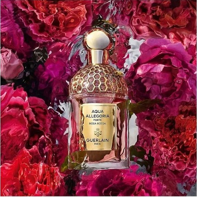 Parfum Guerlain Aqua Allegoria Forte Rosa Rossa, Eau de Parfum, për goca, transparent