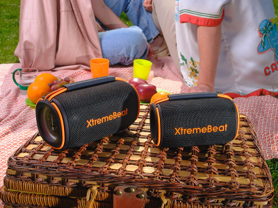 Folës portativ Tracer TWS Xtremebeat MID, 15W, Bluetooth 5.3, RGB, IPX6, i zi