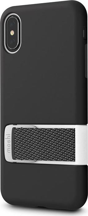 Mbrojtëse Moshi Capto për iPhone Xs / X, me kapëse MultiStrap, e zezë