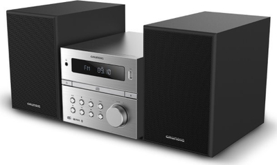 Mikrosistem audio Grundig CMS 4200, 120W, Bluetooth DAB+ FM, i zi argjendtë