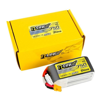 Bateri LiPo Tattu R-Line, 750mAh, 14.8V 95C 4S XT30