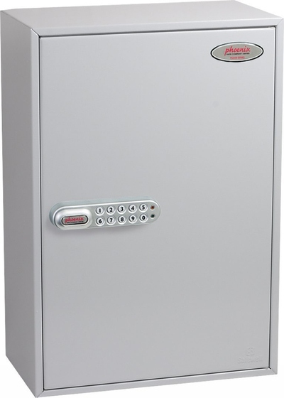 Kabinet çelësash Phoenix KC0605E, 300 çelësa, bravë elektronike, gri