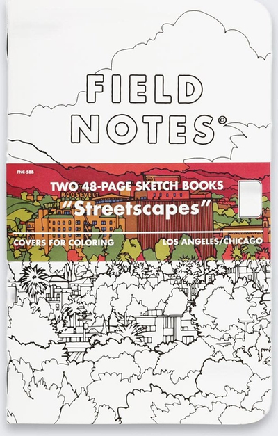 Fletore skicimi Field Notes Streetscapes Version B, set 2 copë, faqe bosh, 4.75" x 7.5"