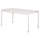 Tavolinë oborri Rachel HM6339.02, alumin, 150x80x75 cm, e bardhë