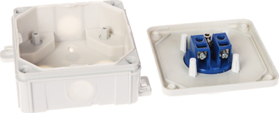 Prizë teke me kutinë e degëzimit Elektro-Plast GN-230, 250V 16A, IP54, gri