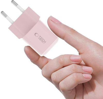 Karikues muri Tech-Protect NCM25, USB C PD 25W, portë USB C, rozë