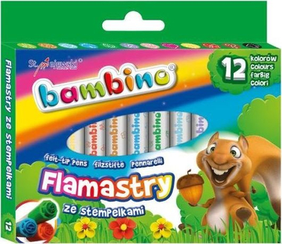 Set markera St. Majewski Bambino, 12 ngjyra, me vula