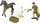 Set lodrash figurina ferme, kal gri, lepur, fermer