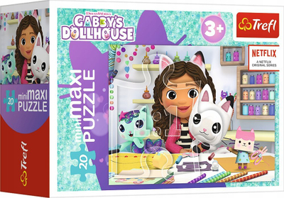 Puzzle TREFL MiniMaxi Gabby Ditë me Ngjyra, 20 copa, shumëngjyrësh
