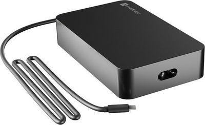 Адаптер за полнење Natec Grayling NZU-2035, 90W, USB-C Power Delivery, црн
