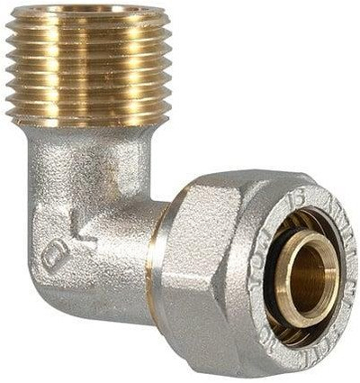 Kokë këndore me fill TDM BRASS, 1/2", 16x2, bronzi