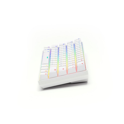 Tastierë mekanike Gaming Savio WHITEOUT, USB, Outemu Blue RGB, e bardhë
