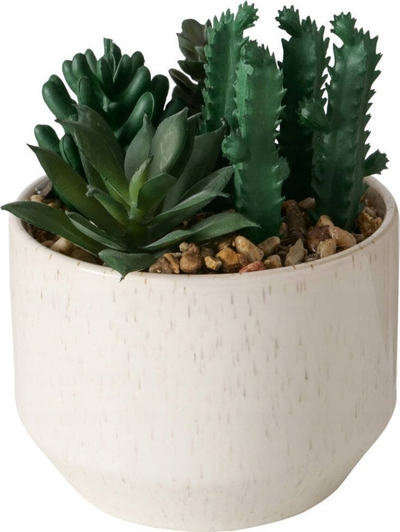 Bimë artificiale Boltze Home Succulent, 12.5cm, jeshile