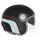 Helmetë moto Nox Premium Heritage, polikarbonat, diellzë e brendshme, e zezë