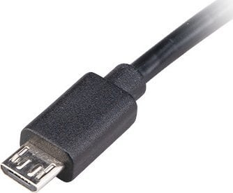 Kabllo USB në Micro-B Akasa AK-CBUB12-15BK, 1.5m, USB 2.0, me çelës, e zezë