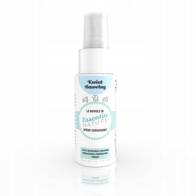 Sprej për rroba dhe ambiente Essentia Nature Cotton Flower, dezinfektues, 50 ml